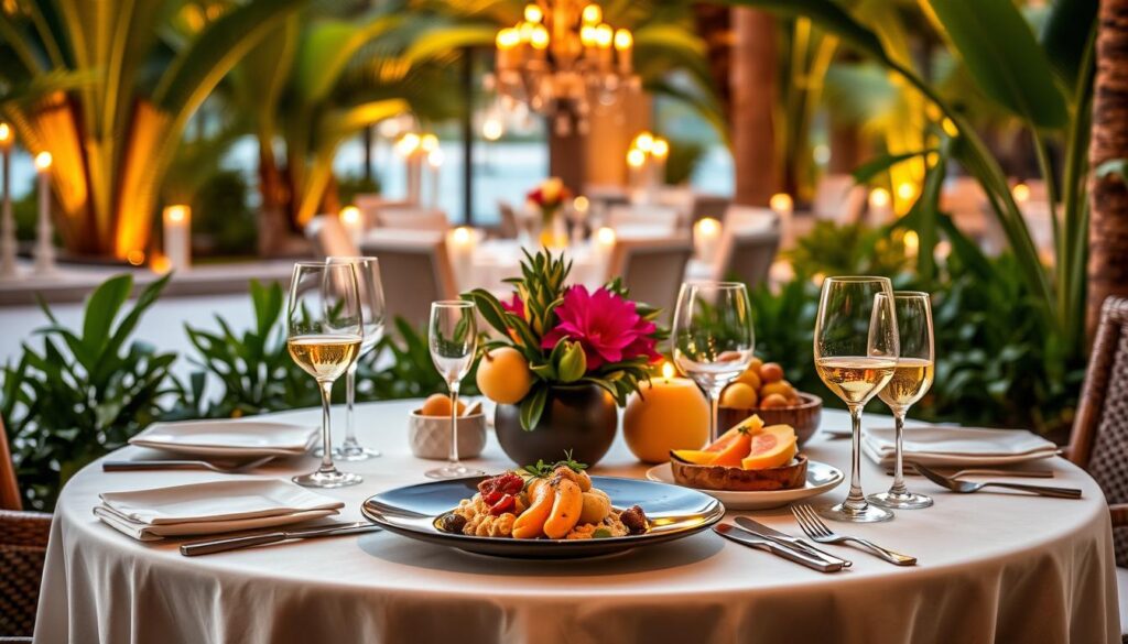 Gourmet dining at Bahia Principe Luxury Aquamarine
